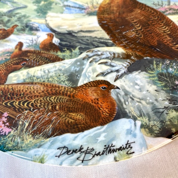 NIB The Braithwaite Game Bird Plate Collection - Red Grouse by Derek Braithwaite - Picture 9 of 15